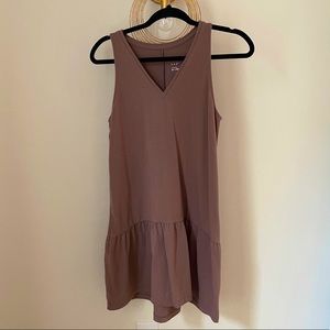 A New Day Women's Sleeveless Hem Knit Dress in Brown - Size XSmall (XS)